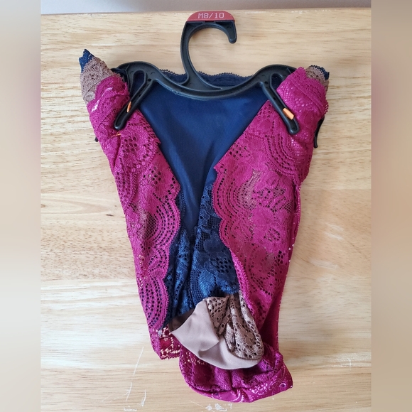 Joyspun Set Of 3  M 8-10 Micro and Lace Cheeky Panties New - Picture 3 of 4